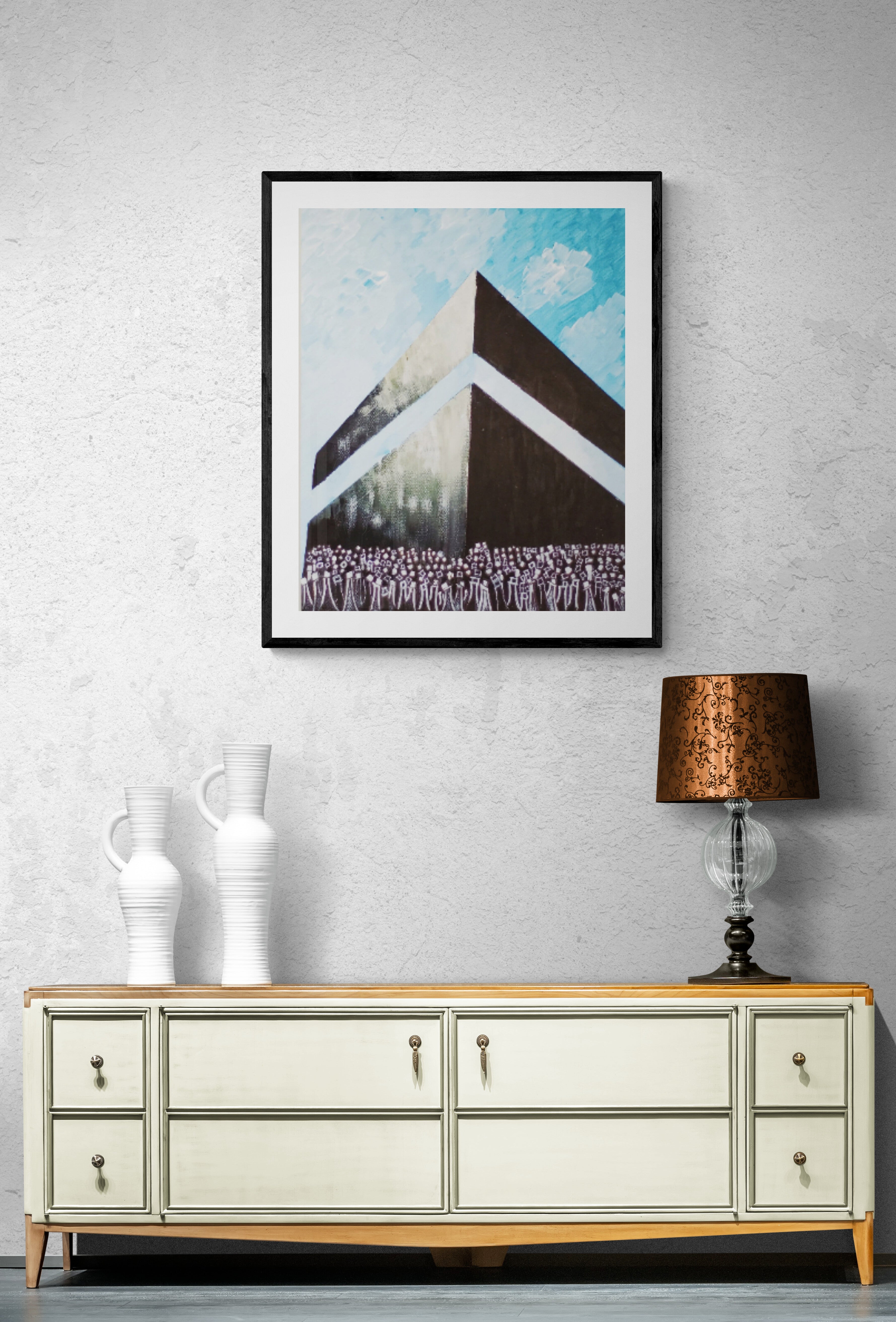 Makkah on Canvas Painting